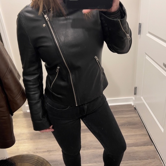 Leather Biker Jacket - Picture 1 of 4